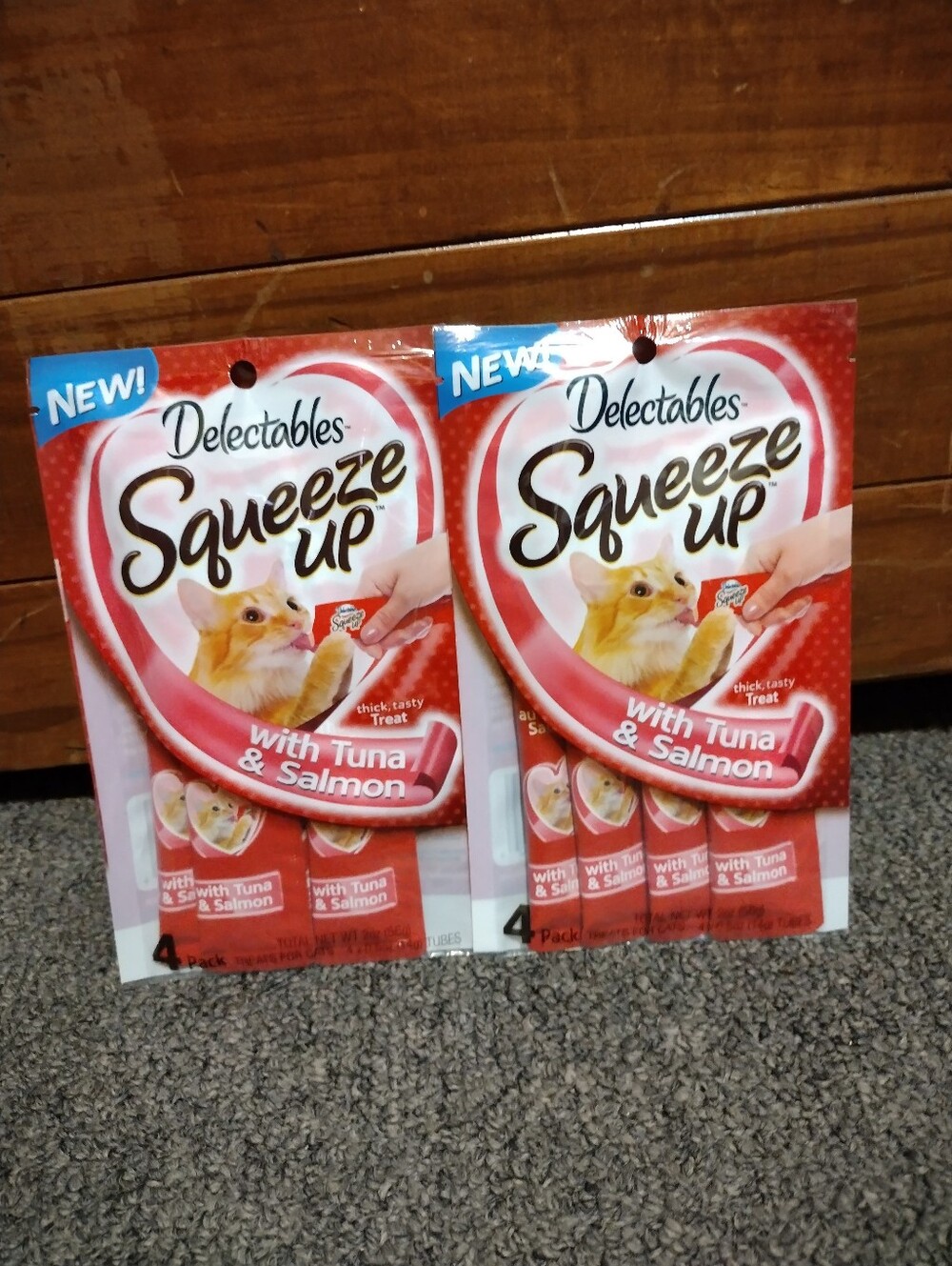 Hartz Delectables Squeeze-Up With Tuna & Salmon 2 Pack